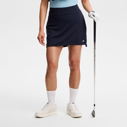 J.Lindeberg Ladies Pull-On Skort in Navy - Designed for Confident Movement