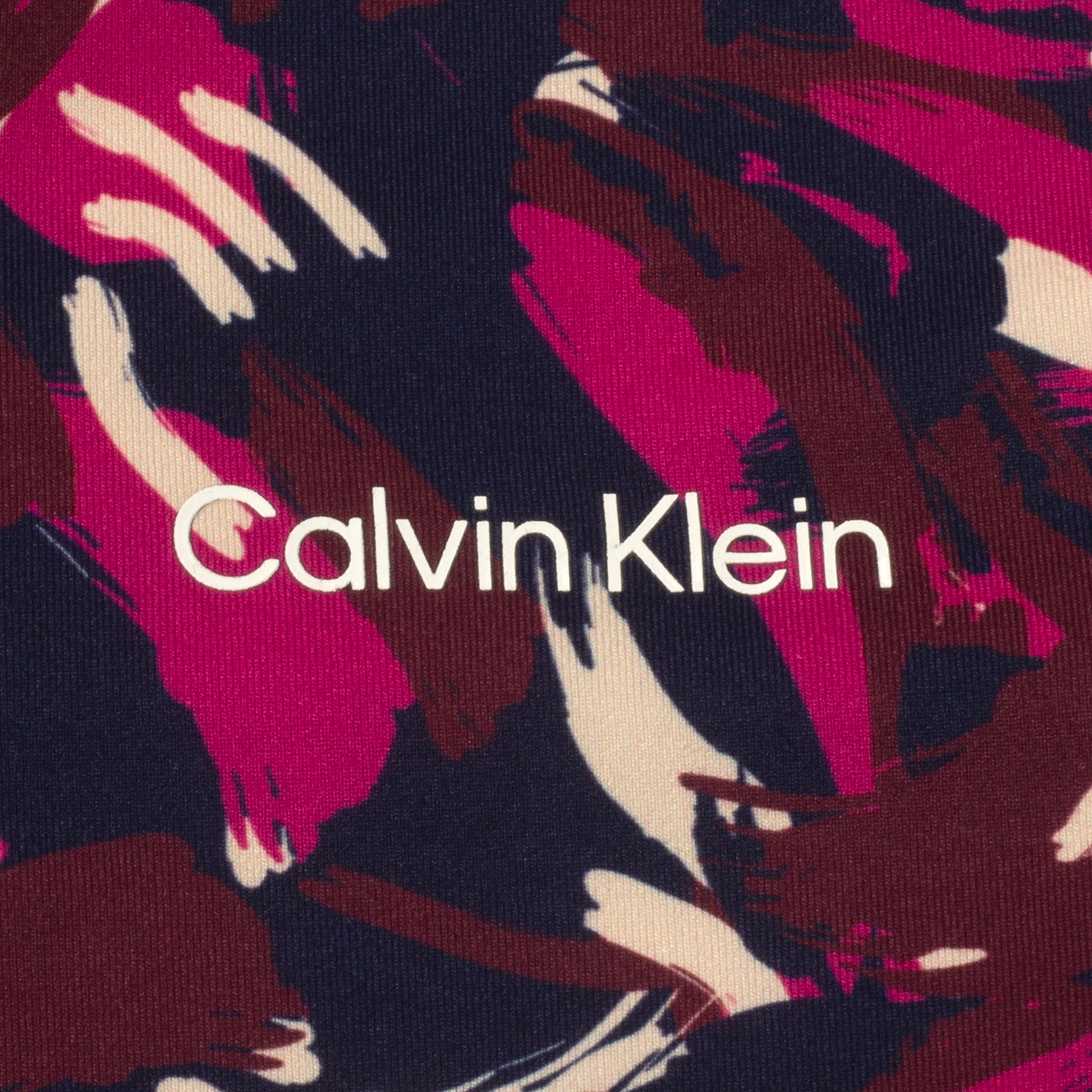 Calvin Klein Ladies Polo with Brushstroke Print