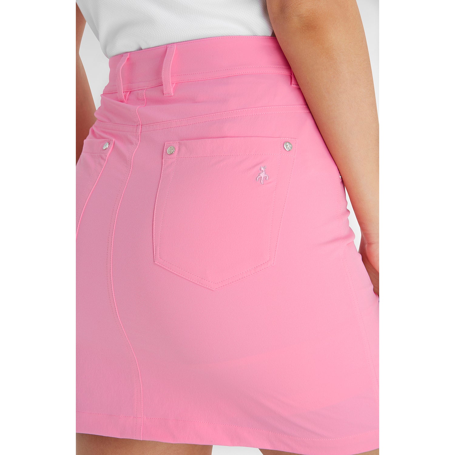 Green Lamb Ladies Stretch Skort with UPF30 Protection in Candy