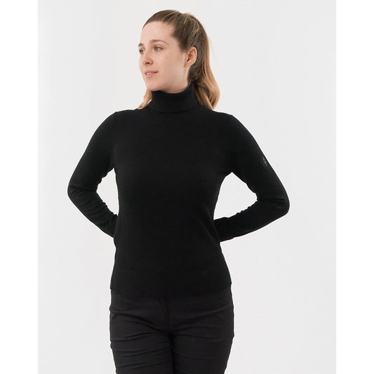 Pure Golf Ladies Classic Roll Neck in Black