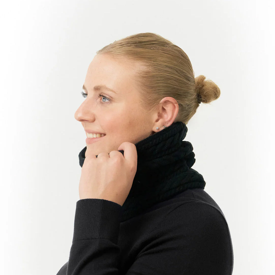 Surprizeshop Ladies Black Fleece Lined Waterproof Snood