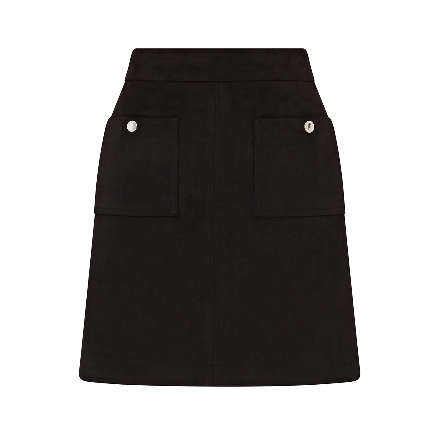 Swing Out Sister Ladies Faux Suede Skirt in Black