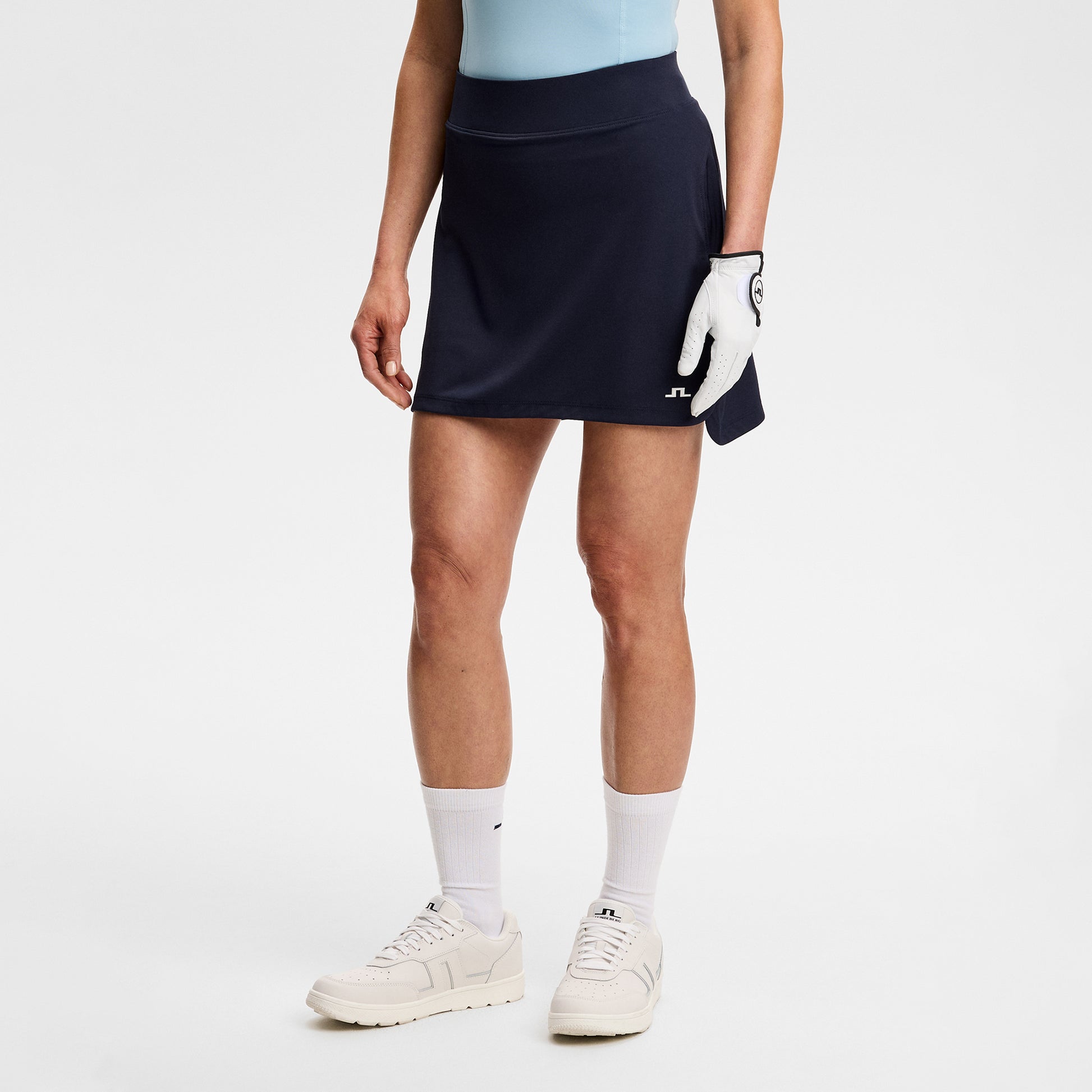 J.Lindeberg Ladies Pull-On Skort in Navy - Designed for Confident Movement