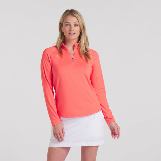 Puma Golf Long Sleeve Lightweight Zip Neck Top