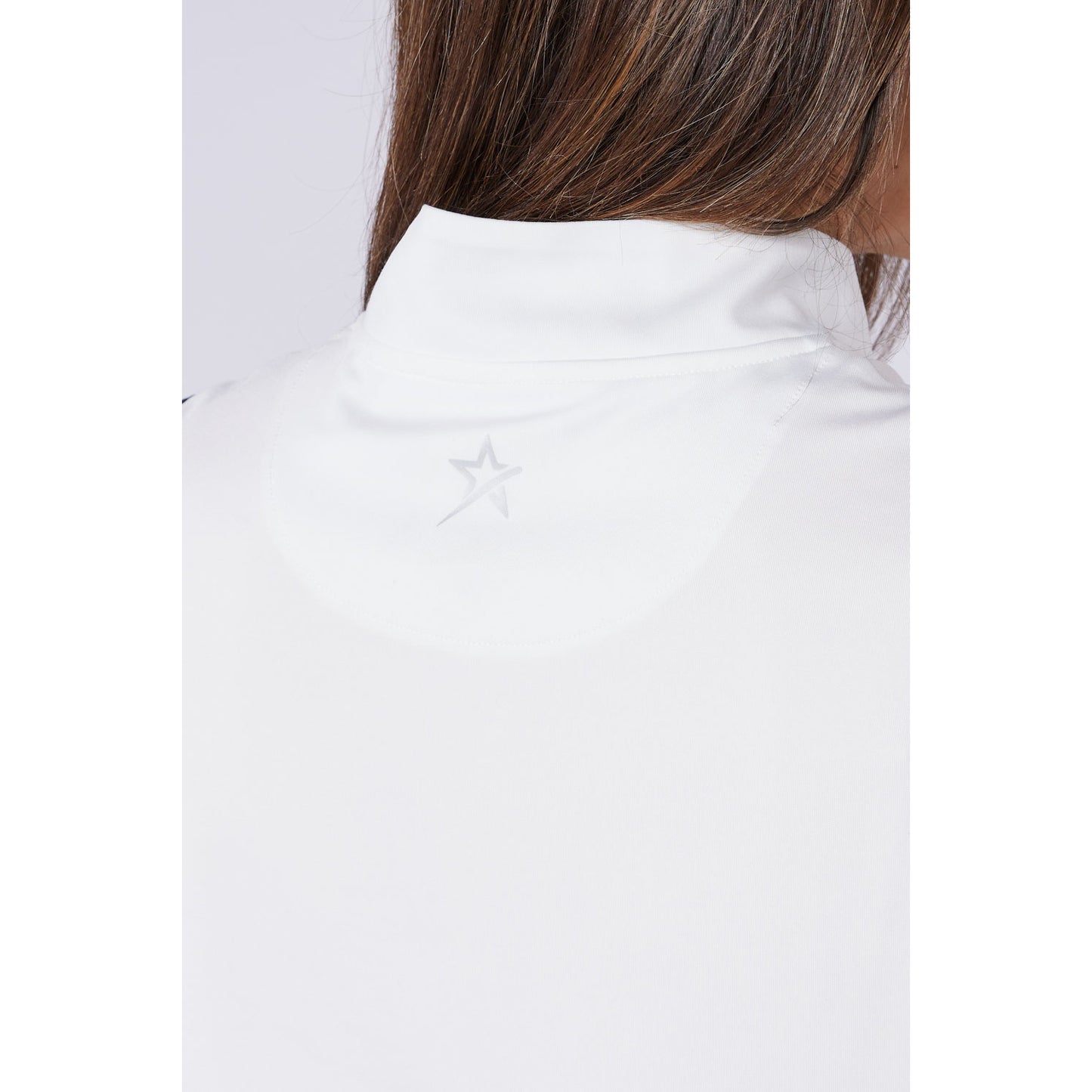 Swing Out Sister Ladies Zip-Neck Sleeveless Polo with Contrast Trim