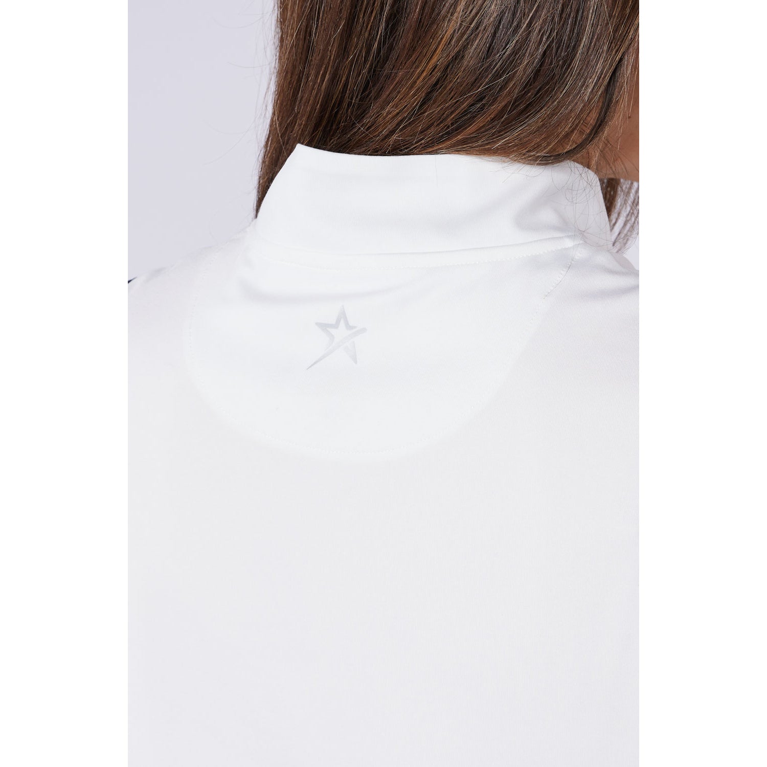 Swing Out Sister Ladies Zip-Neck Sleeveless Polo with Contrast Trim