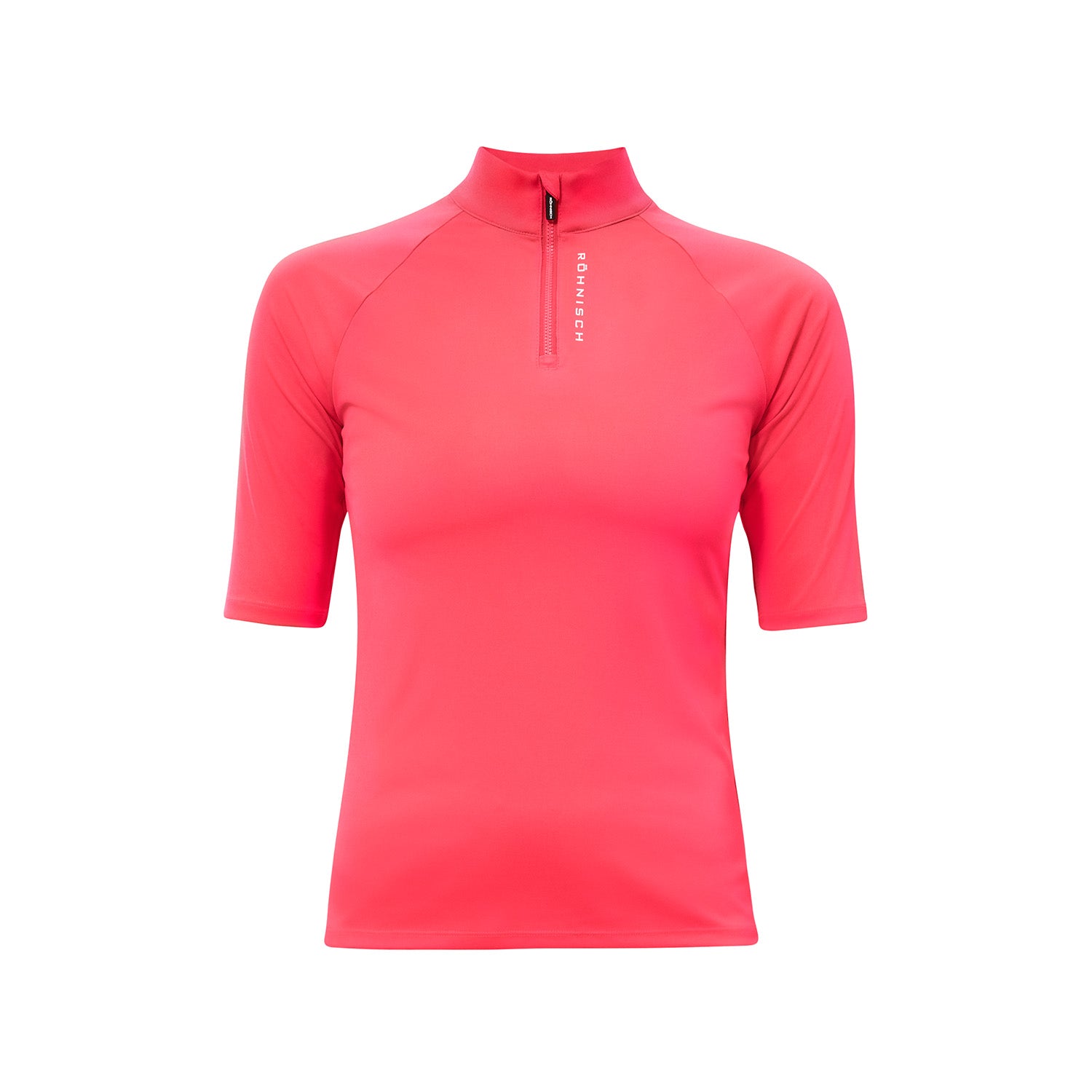 Rohnisch Ladies Sun Protection Short Sleeve Top in Neon Pink - Last One Small Only Left