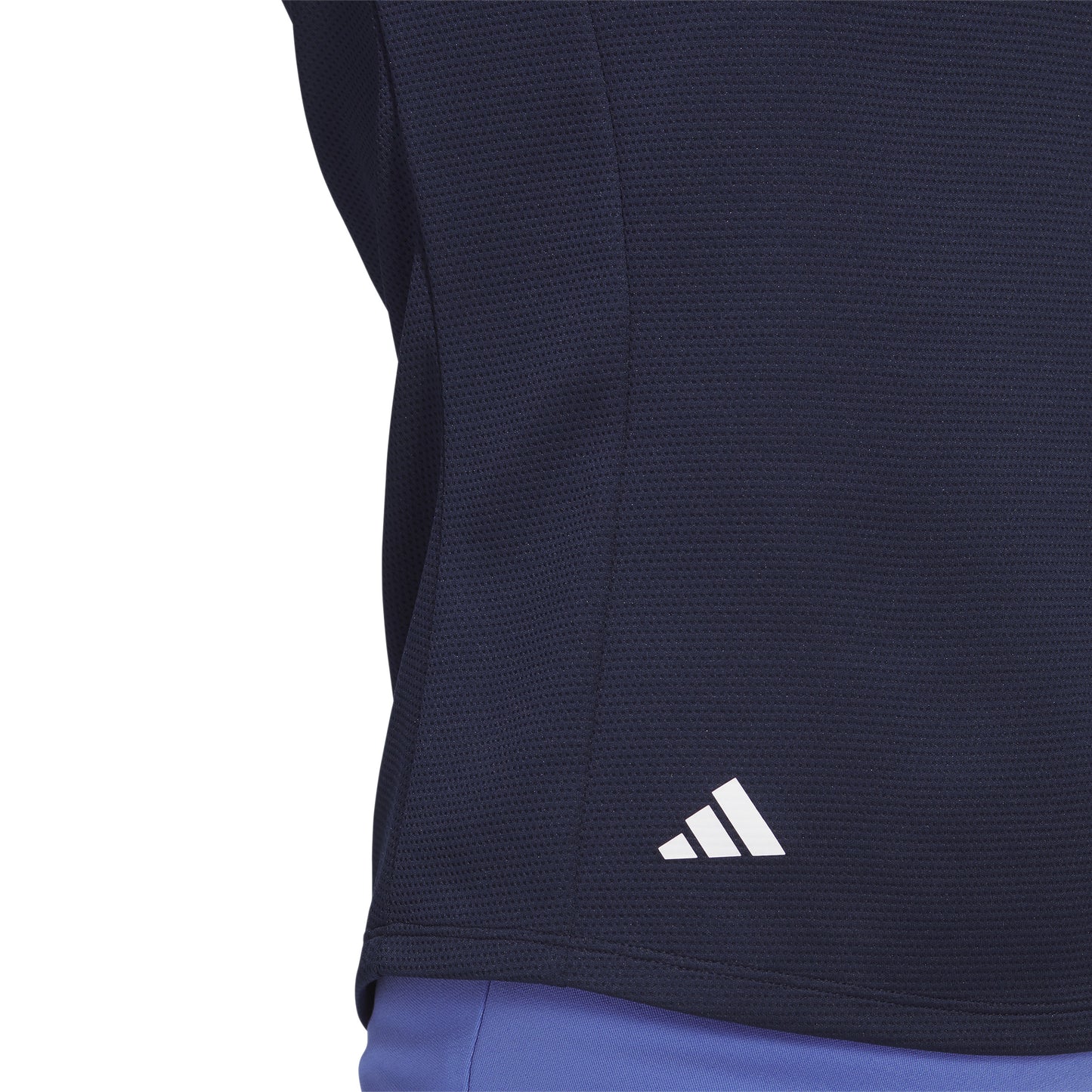 adidas Ladies Textured Short Sleeve Golf Polo in Collegiate Navy - Medium Only Left