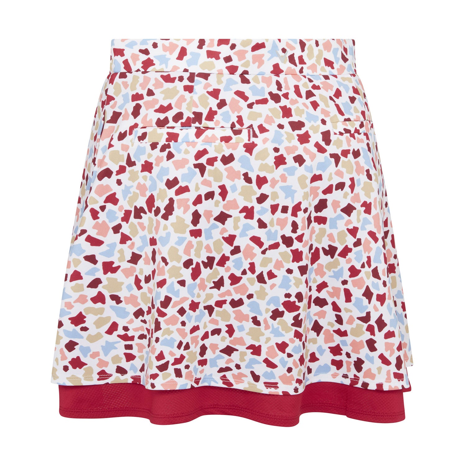 Callaway Ladies Double Layered Pull-On Print Skort with Flounce Hem