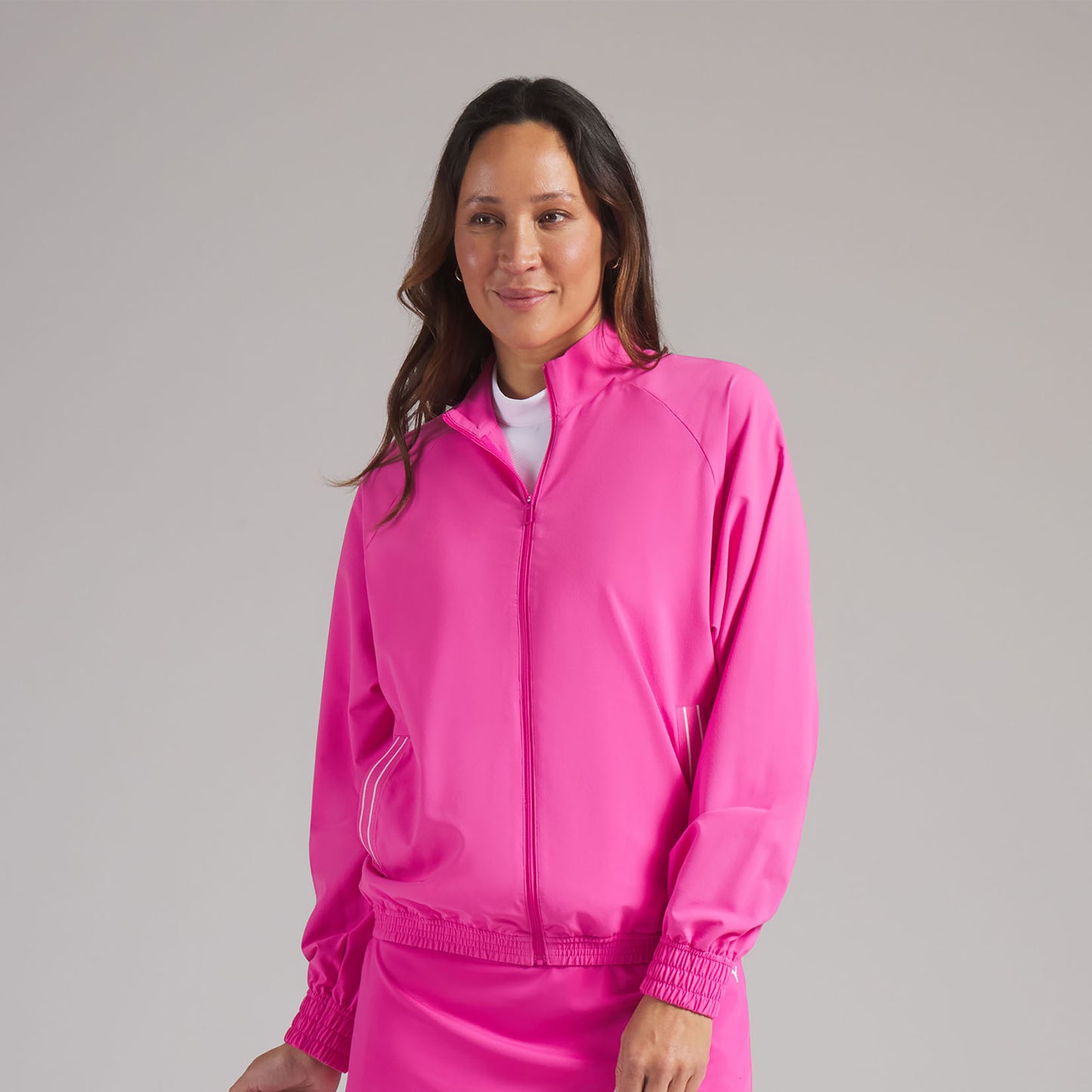 Puma Ladies Golf Wind Jacket Functional & Feminine with Swing Ready Back Detail