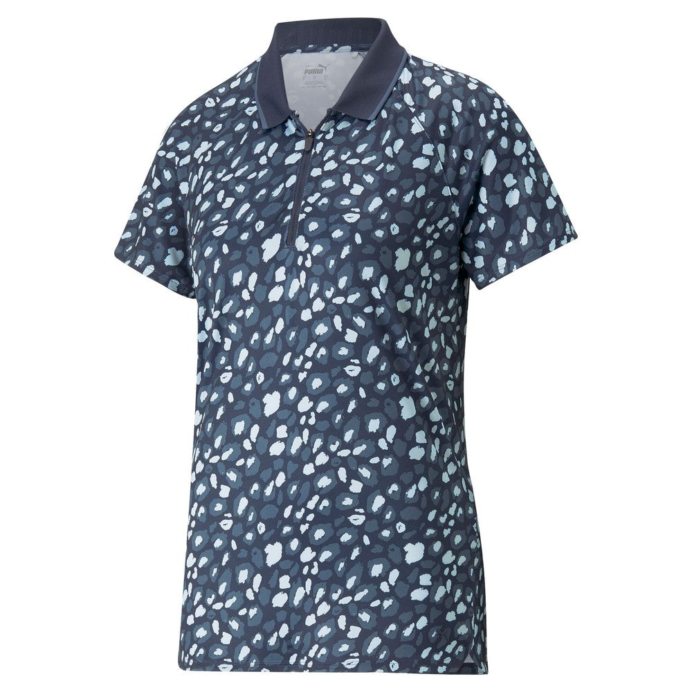 Puma Ladies Short Sleeve Polo in Animal Print - Last One Small Only Left