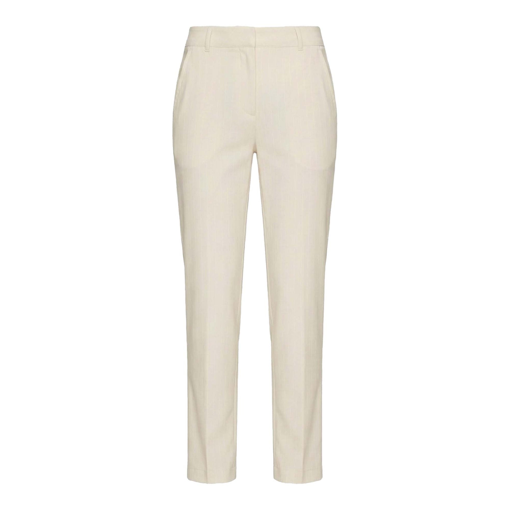 Rohnisch Ladies Slim Fit Chino-Style Pinstripe Trousers - Lightweight & Beautifully Tailored 