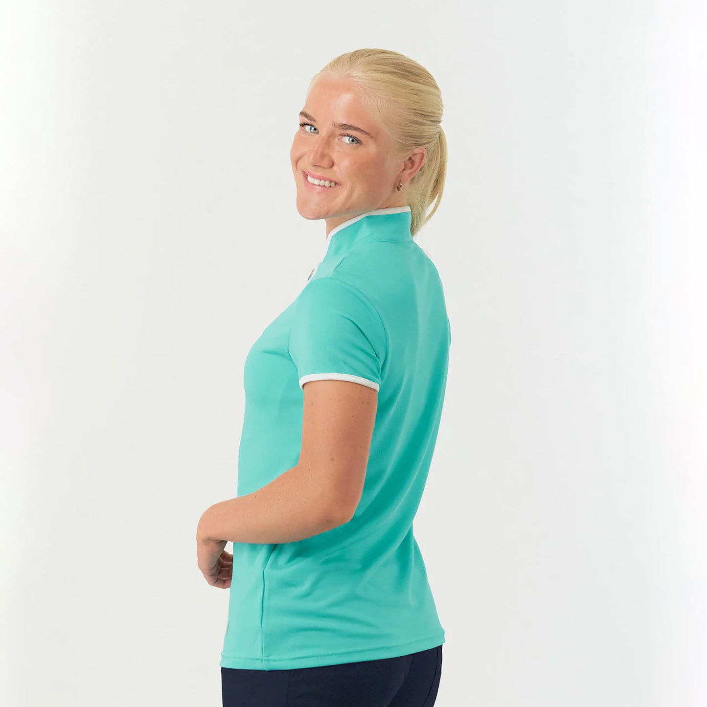 Pure Golf Bloom Ladies Cap Sleeve Polo Shirt