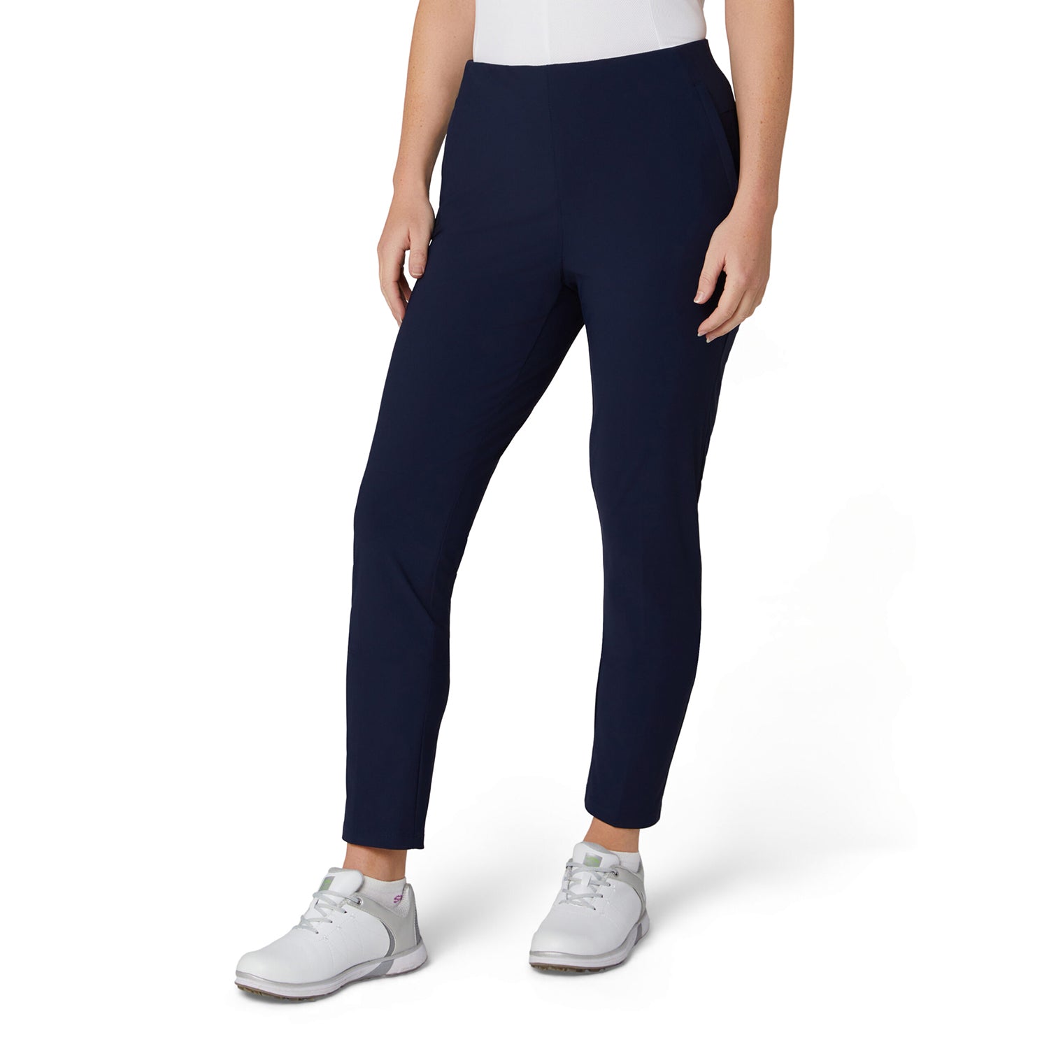 Callaway Ladies Navy Pull-On Stretch Trousers - Sleek Performance with Timeless Style