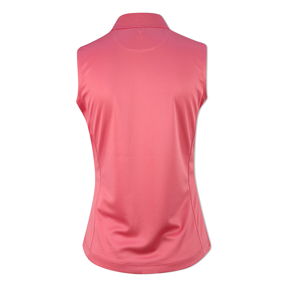 Callaway Polo Opti Dri sans manches essentiel pour femme en rose cam lia