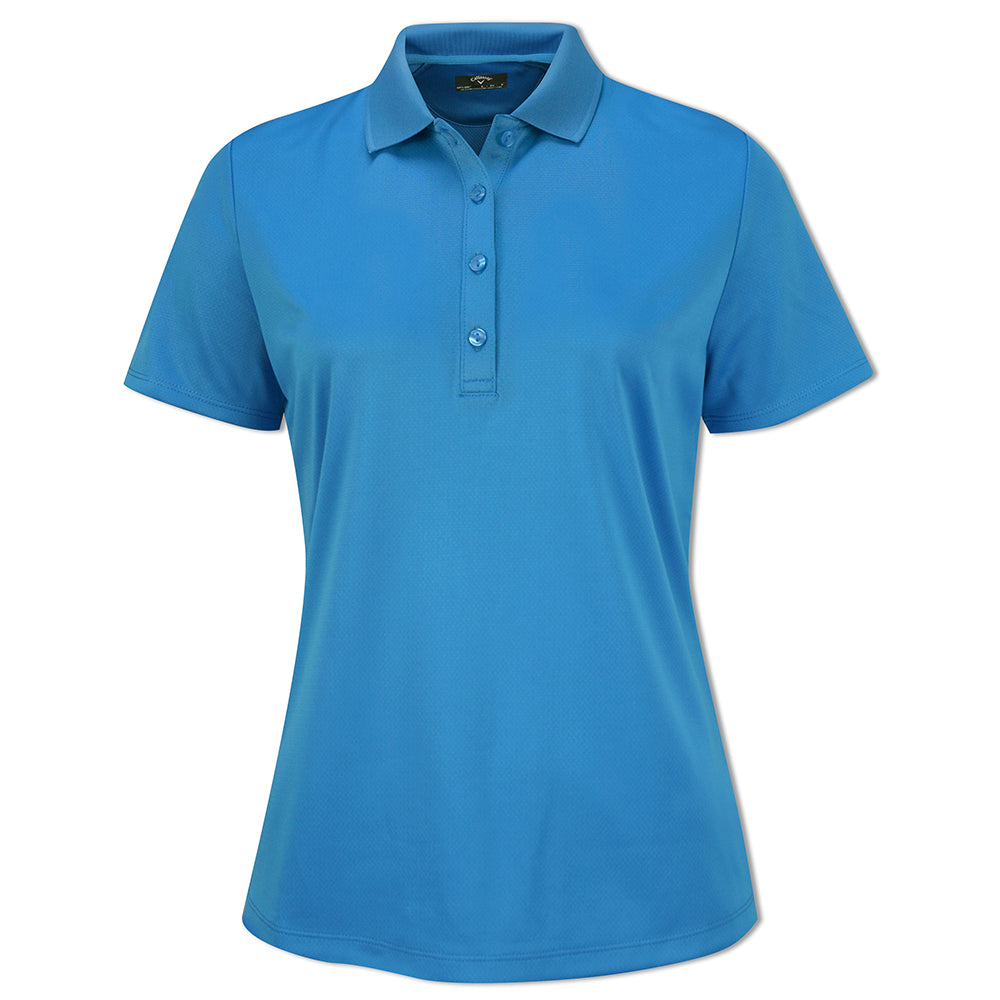 Callaway Ladies Short Sleeve Swing Tech Polo with Opti-Dri in Spring Break Blue