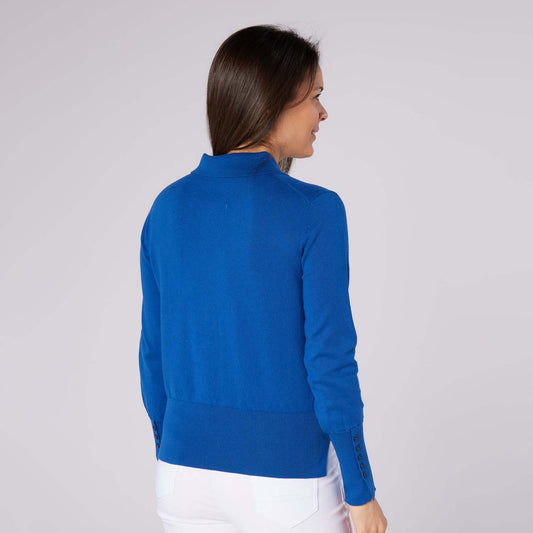 Swing Out Sister Ladies Sophisticated Knit with Elegant Button Detail