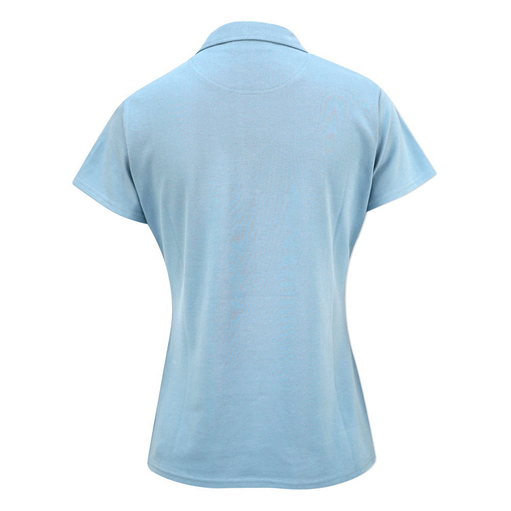 Glenmuir Ladies Pique Knit Short-Sleeve Polo with Soft Cotton Finish in Paradise