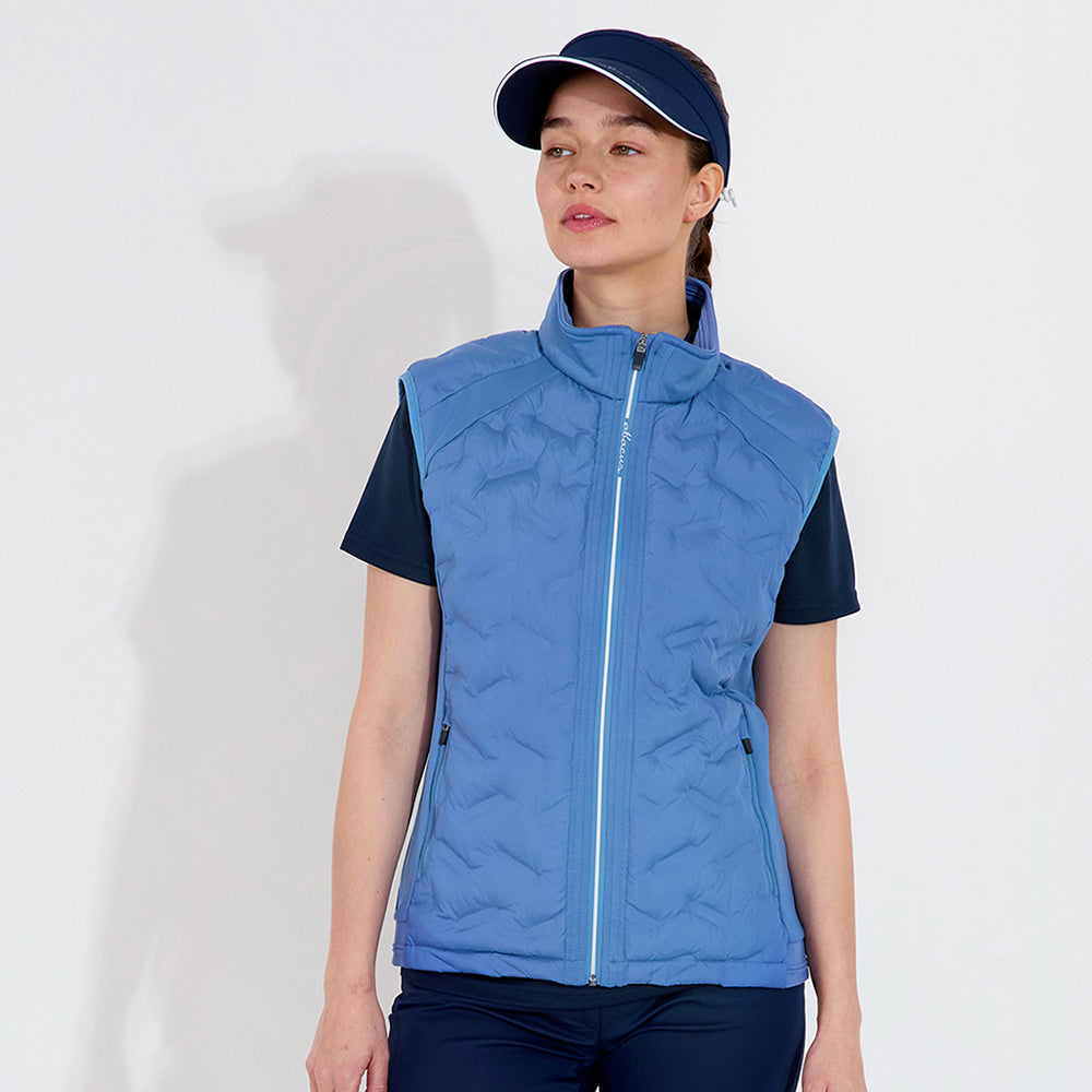 Abacus Ladies Quilted Gilet with Stretch Side Panels
