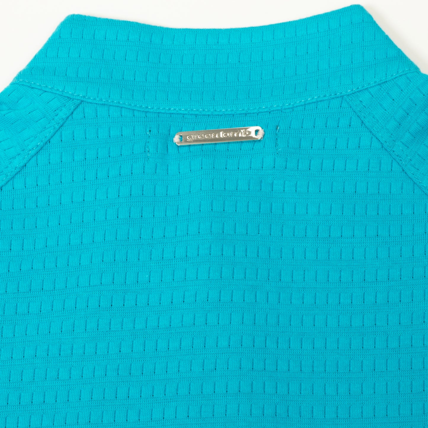 Green Lamb Ladies Zip Neck Top with Textured Finish