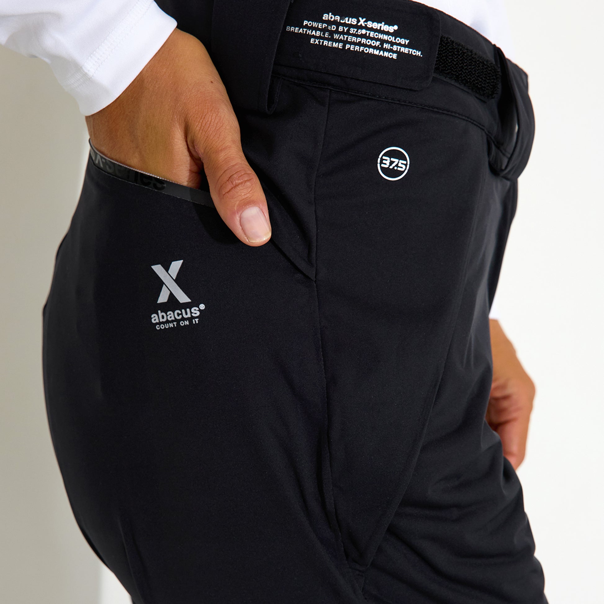 Abacus Ladies Pitch 37.5 Technology Waterproof Over Trousers in Black