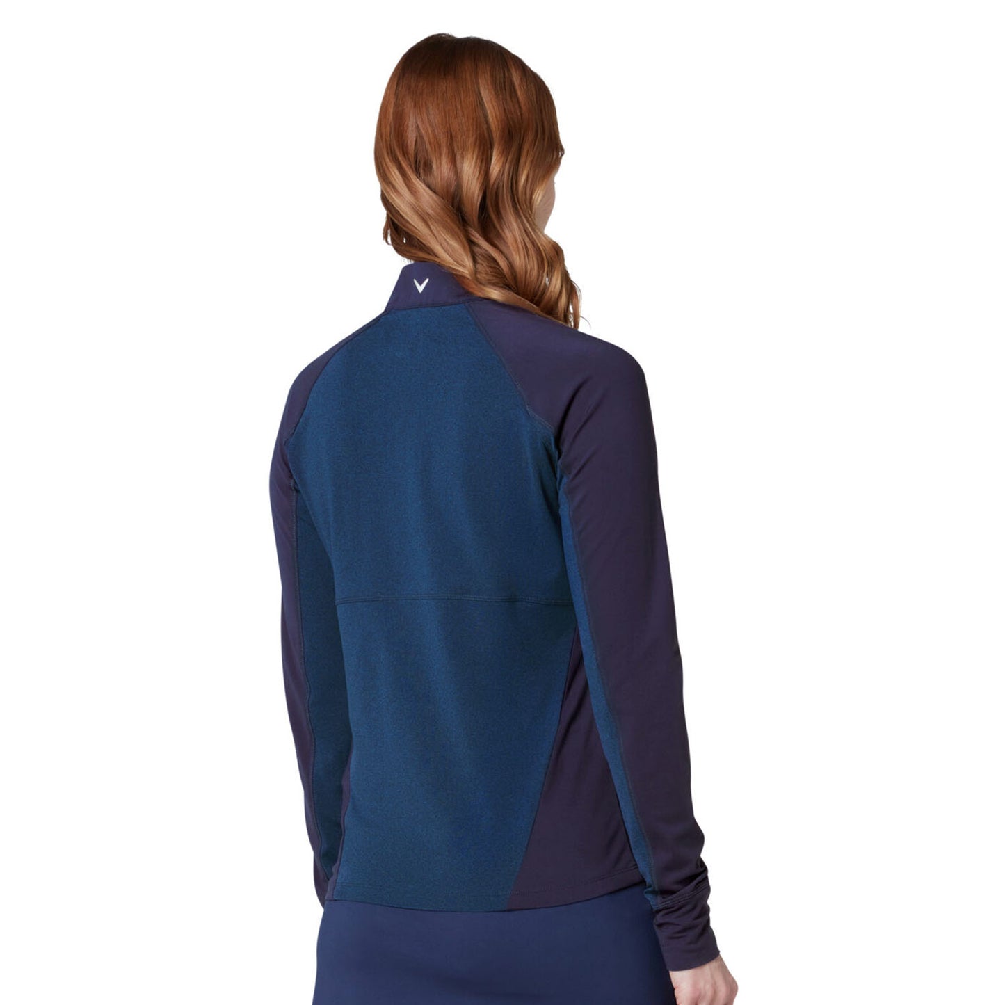 Callaway Women's Soft-Stretch Water Repellent 1/4 Zip Top in Navy