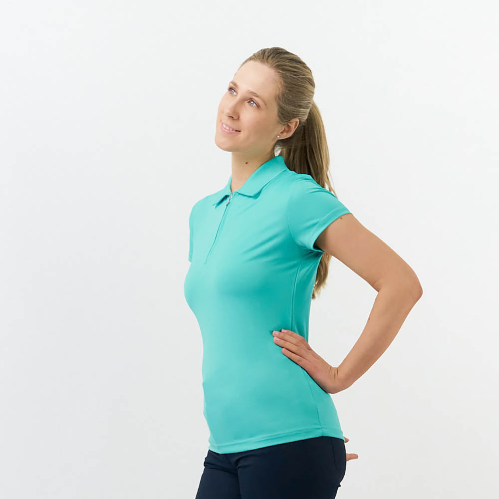 Pure Ladies Silky Soft Cap Sleeve Polo