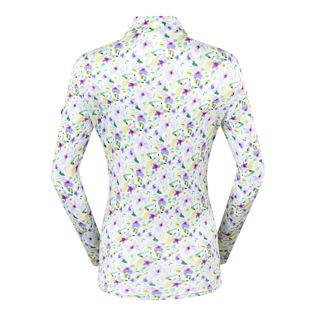 Pure Ladies Long Sleeve Top in Ethereal Bouquet with Sun Protection
