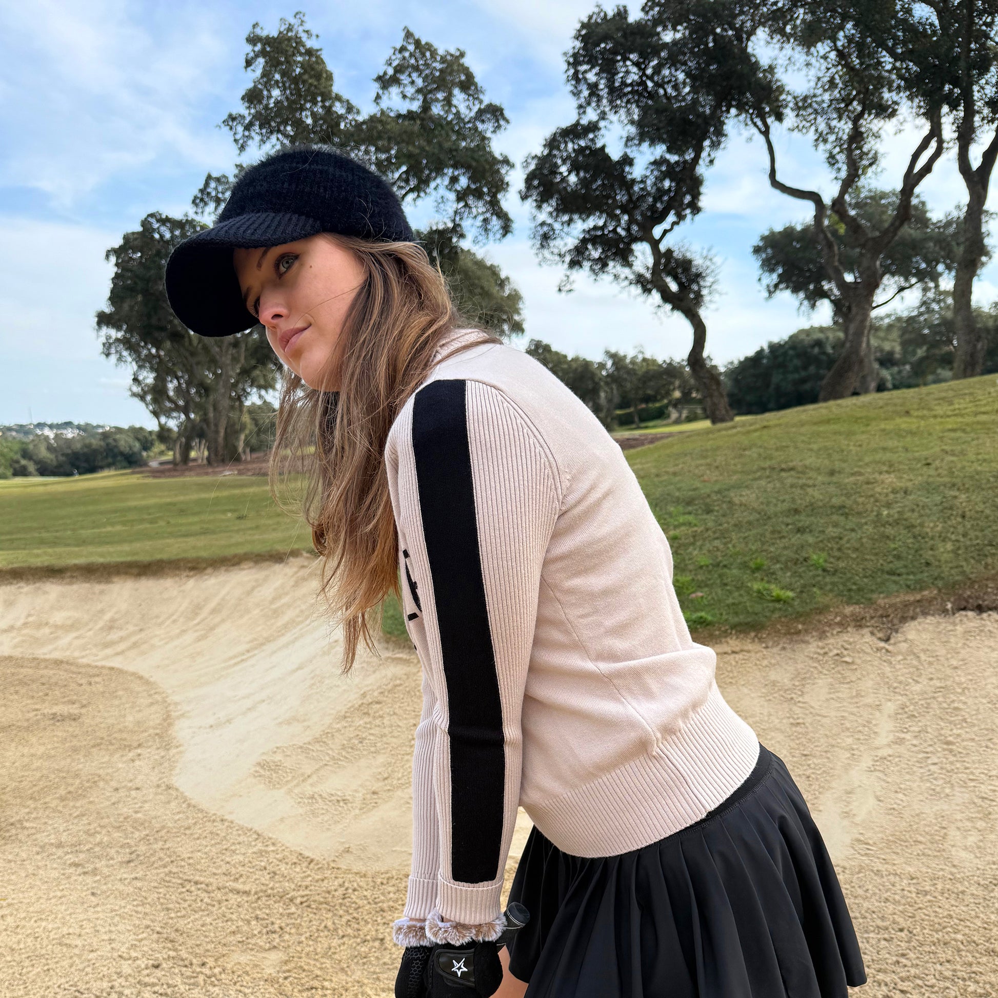 Swing Out Sister Womens 'Golf' Roll Neck with Ribbed Detail