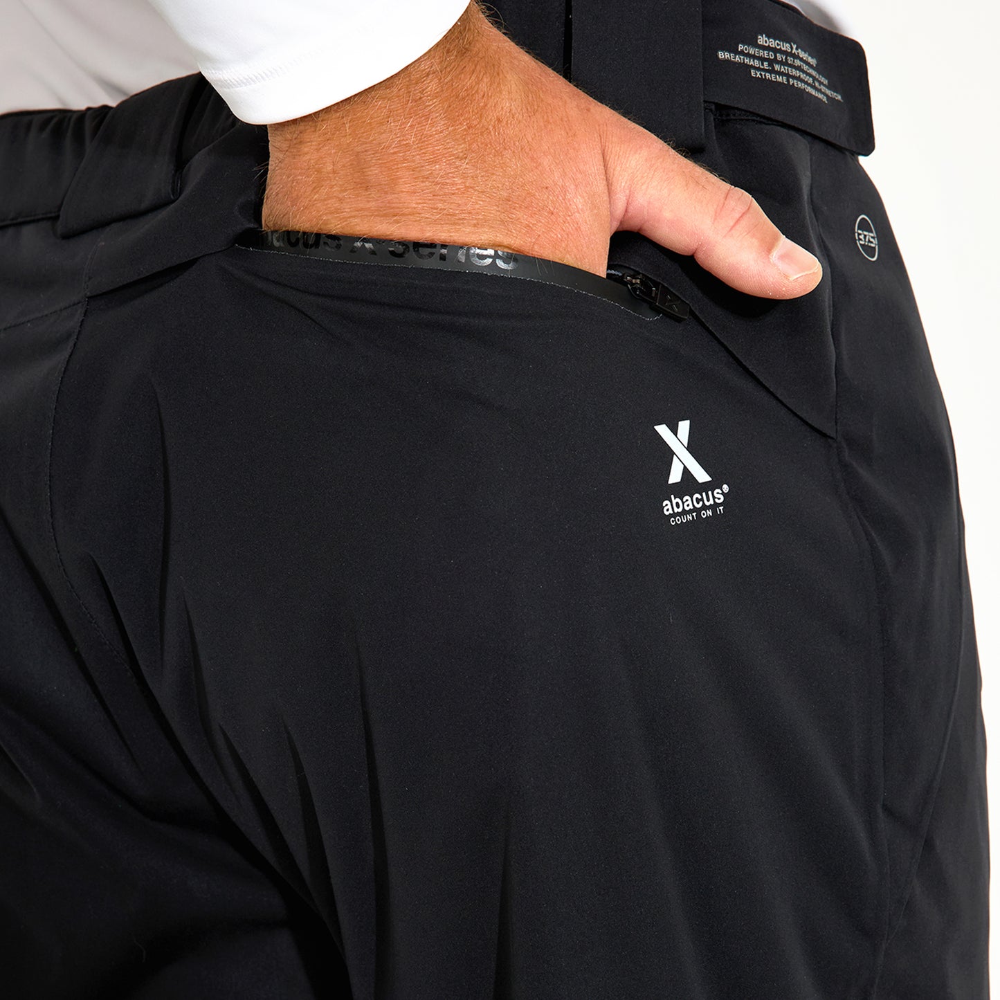 Abacus Mens Pitch 37.5 Technology Waterproof Over Trousers in Black