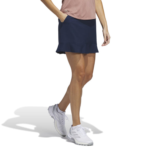 adidas Golf Ladies Navy Frilled Hem Skort