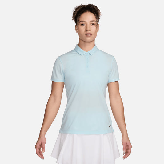 Nike Ladies Short Sleeve Dri-FIT Golf Polo in Glacier Blue