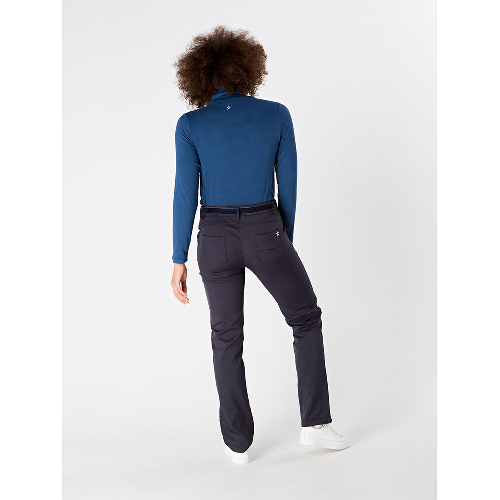 Swing Out Sister Ladies Long Sleeve Roll Neck in Lapis Blue