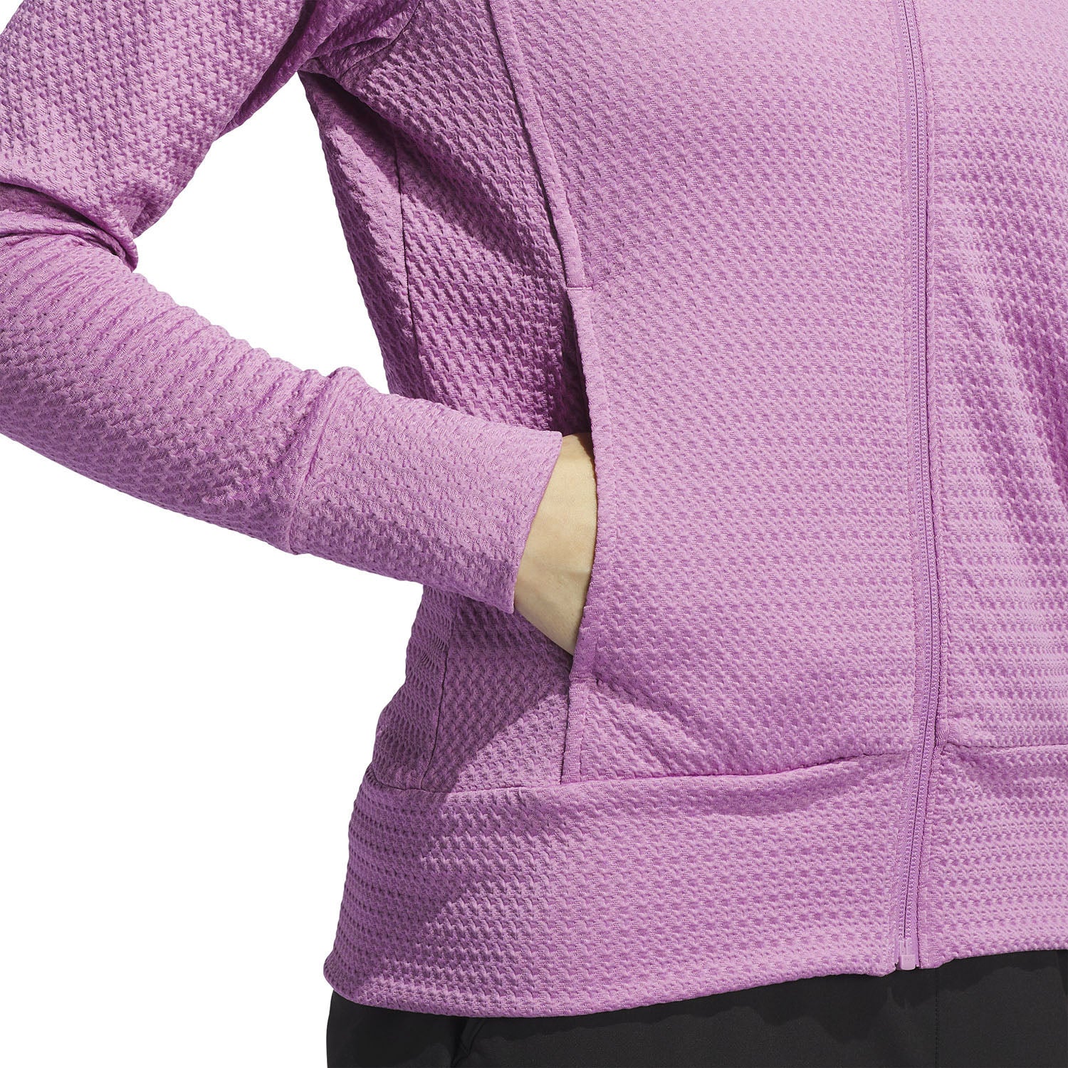 adidas Golf Ladies Lightweight Waffle-Knit Jacket