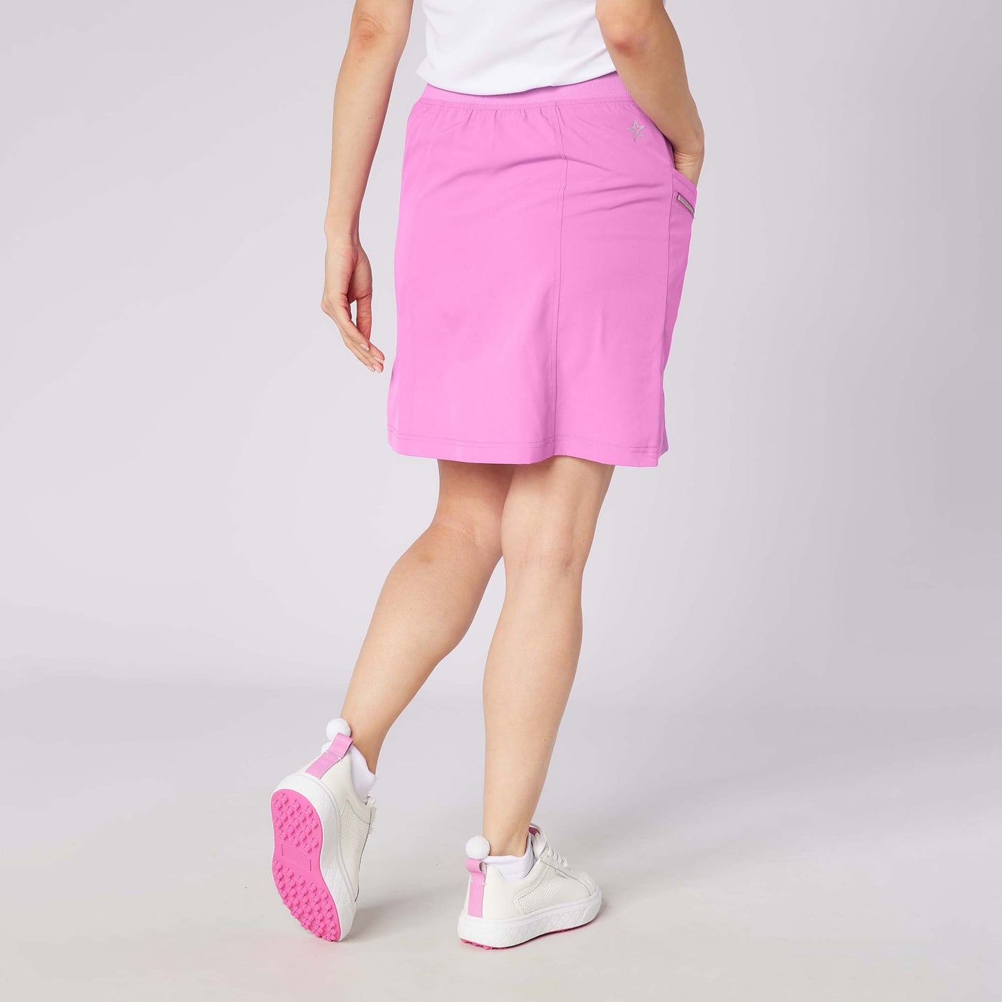 Swing Out Sister Ladies Lightweight Pull-On Skort with Neat Pocket Detail & Comfort Waistband for A Smooth Silhouette