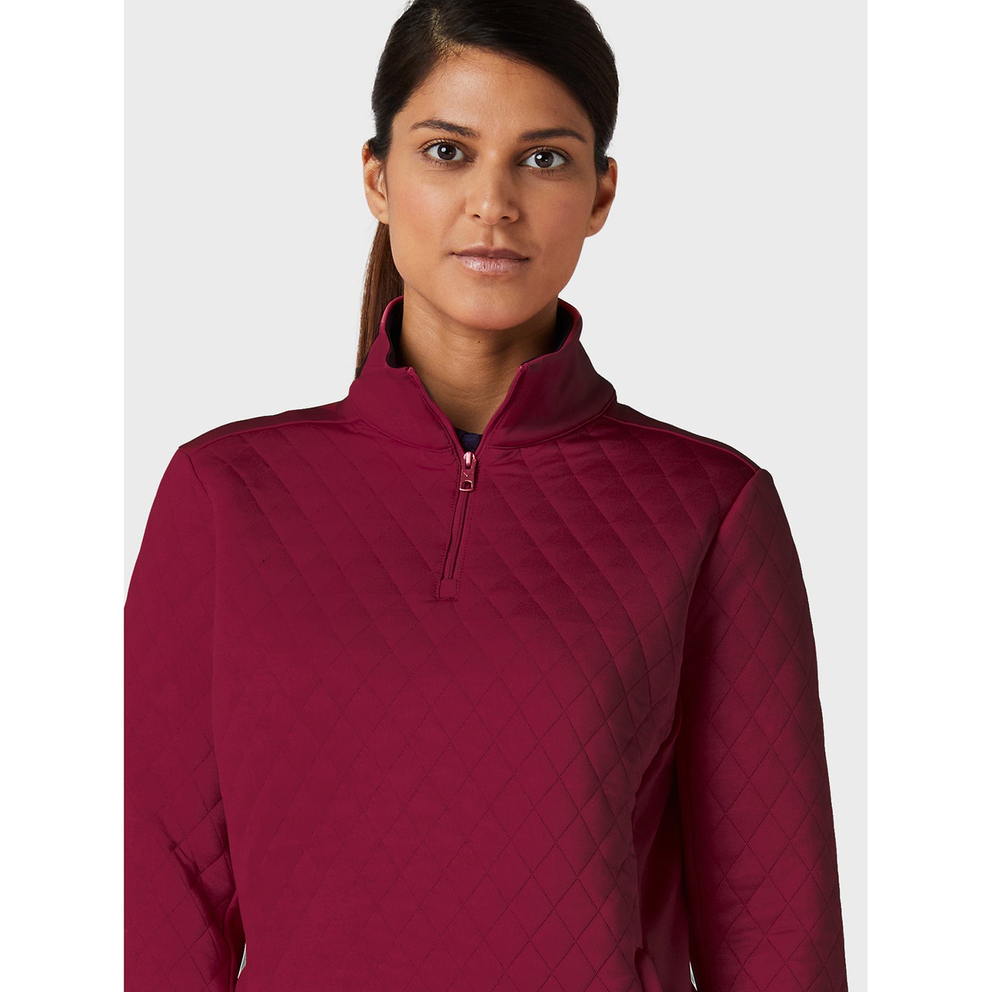 Callaway Women's 1/4 Zip Thermal Quilted Golf Top