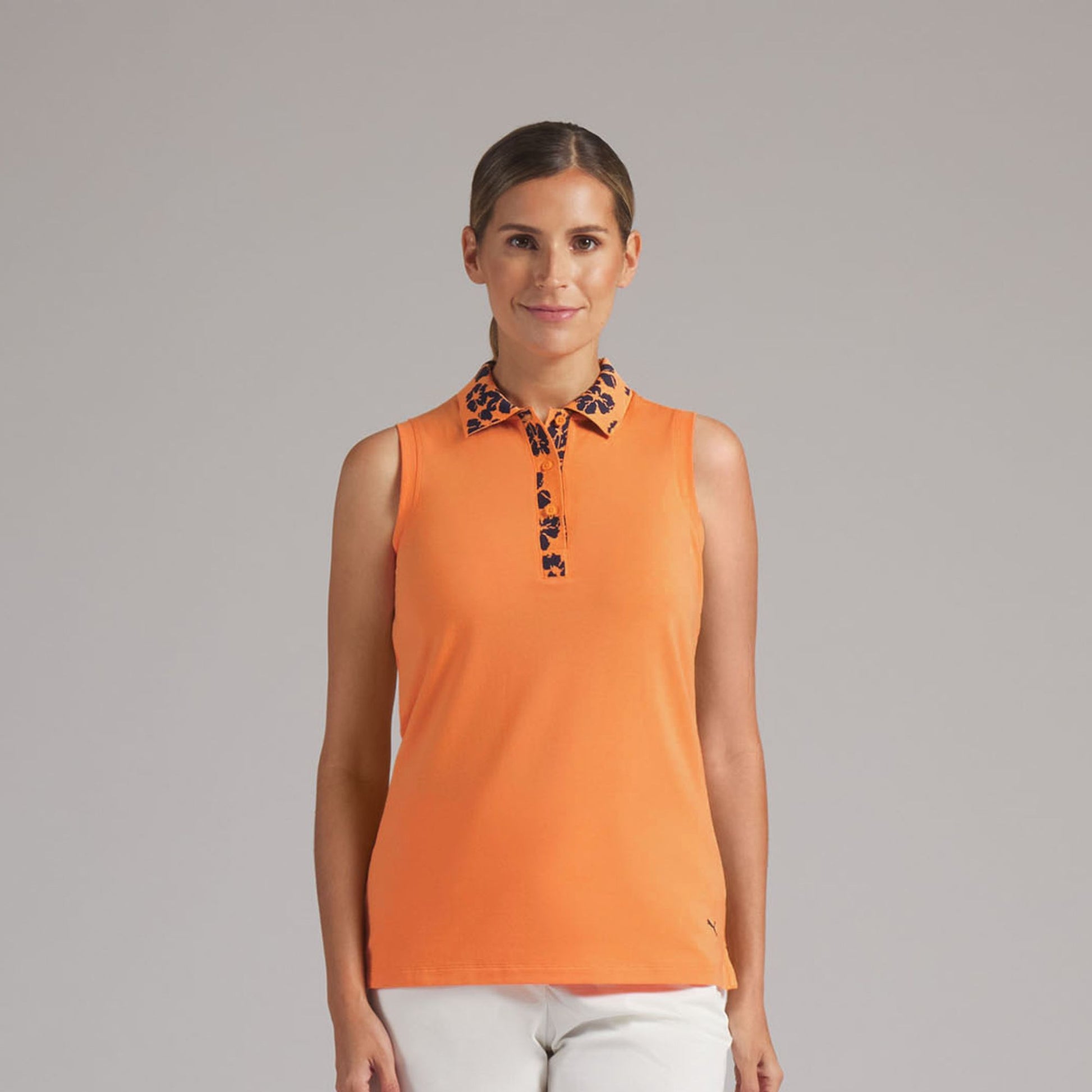 Puma Golf Ladies Cotton Blend Sleeveless Polo - Light, Cool & Designed To Move With You