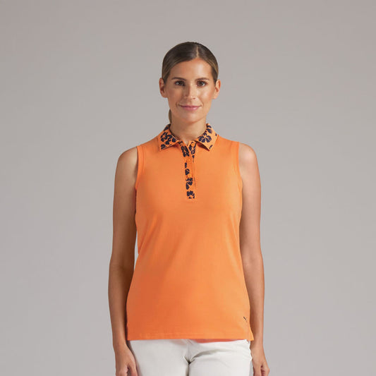 Puma Golf Ladies Cotton Blend Sleeveless Polo - Light, Cool & Designed To Move With You