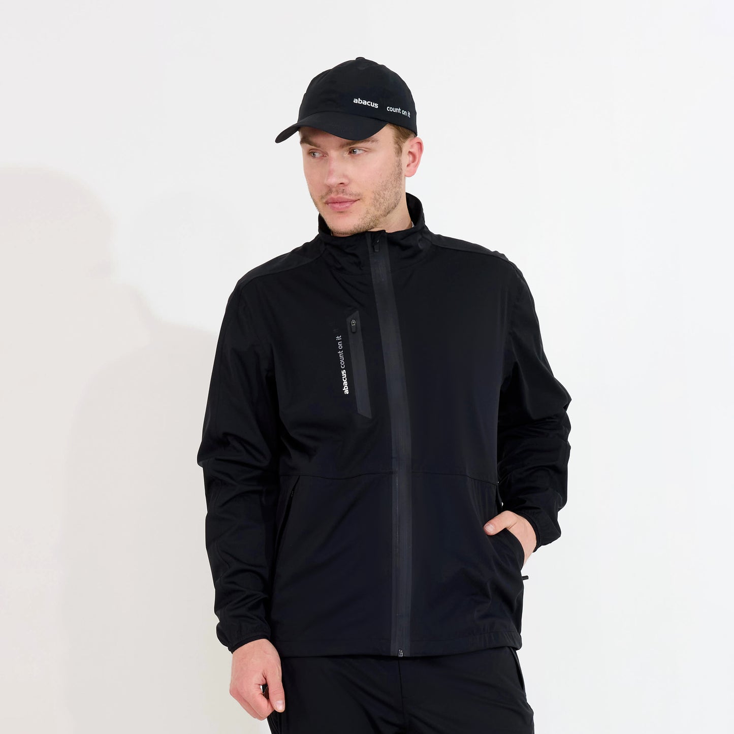 Abacus Mens Bounce Waterproof Jacket in Black
