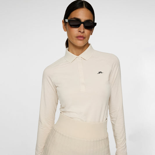 J.Lindeberg Ladies Soft Feel Long Sleeve Polo