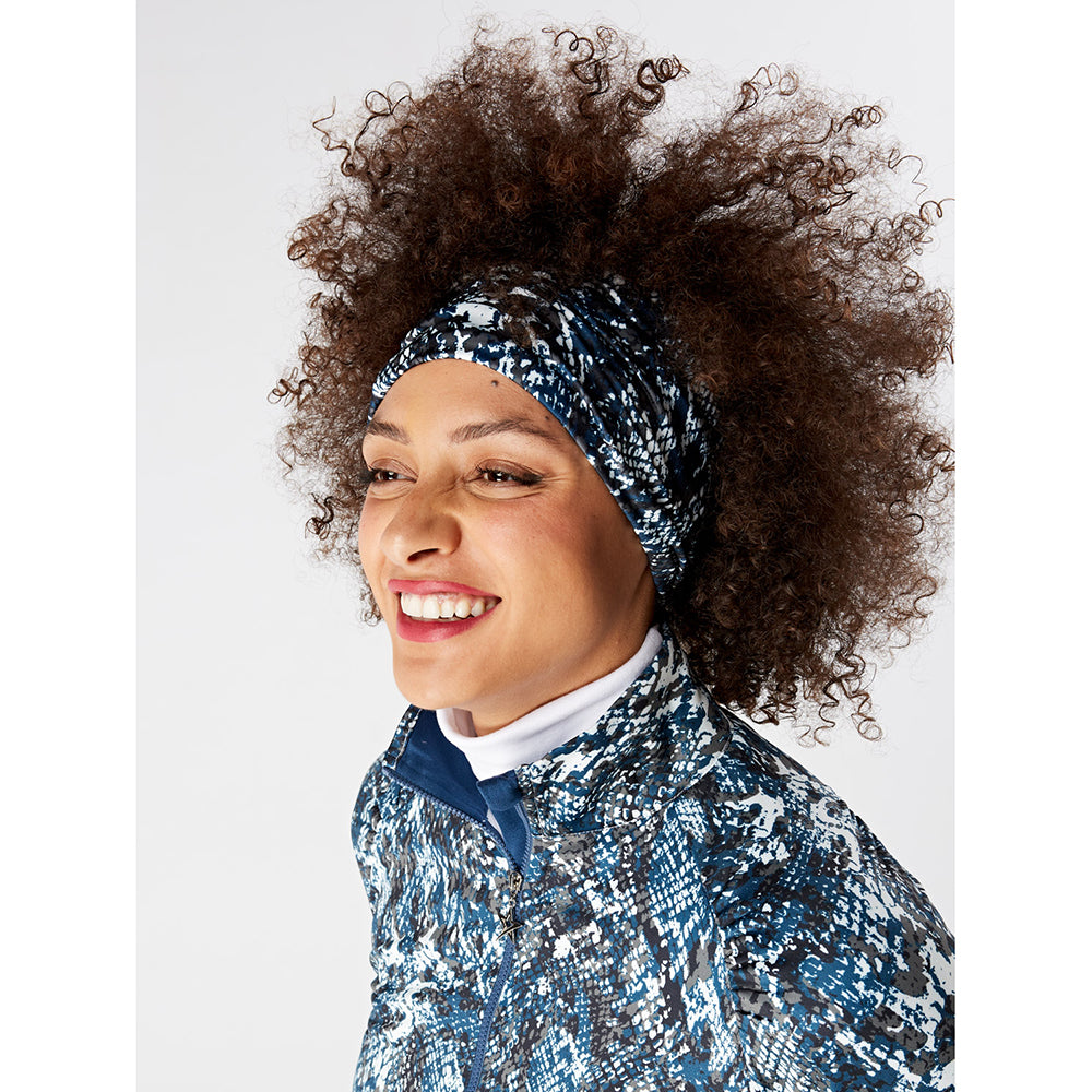 Swing Out Sister Ladies Rue Snood in Lapis Blue Pattern