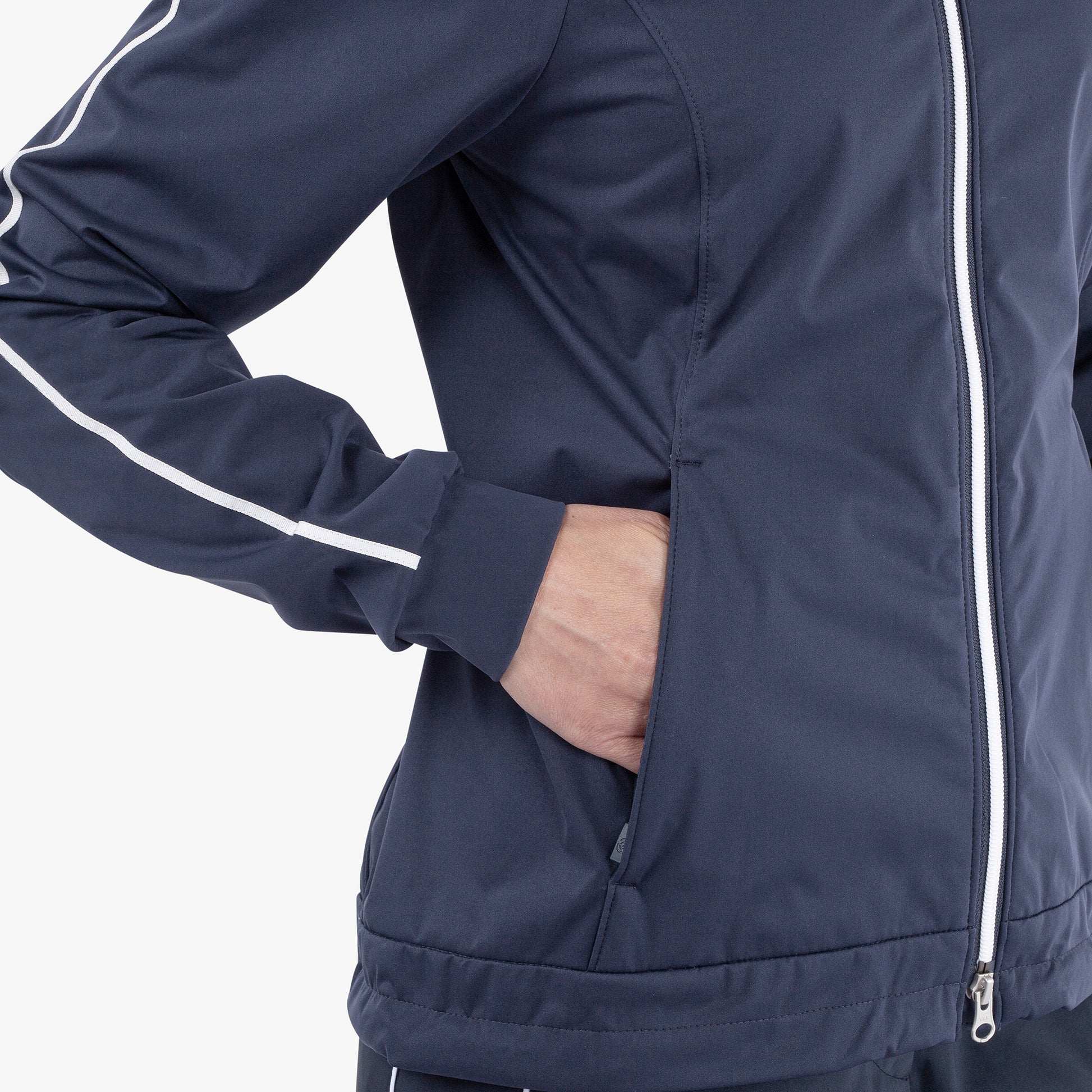 Galvin Green Women's Navy Windproof Jacket with Water Repellent Finish
