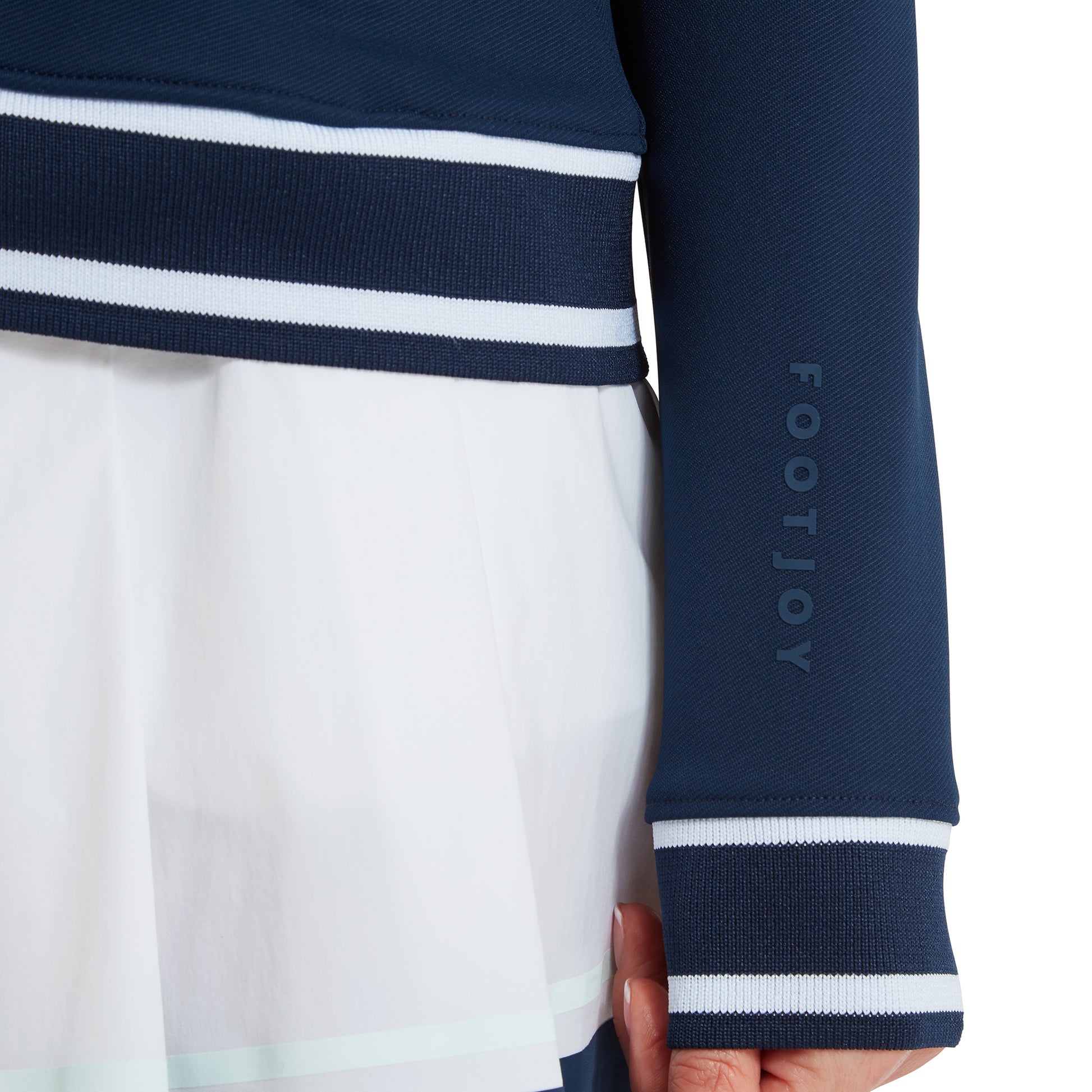 FootJoy Ladies Smart Track Jacket in Navy for a Chic Athleisure look