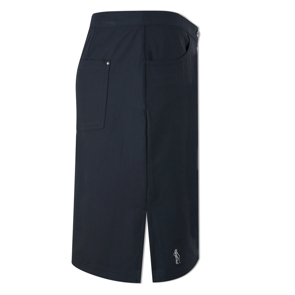 Glenmuir Ladies Soft 4-Way Stretch Skort with Flattering Fit in Navy Blue