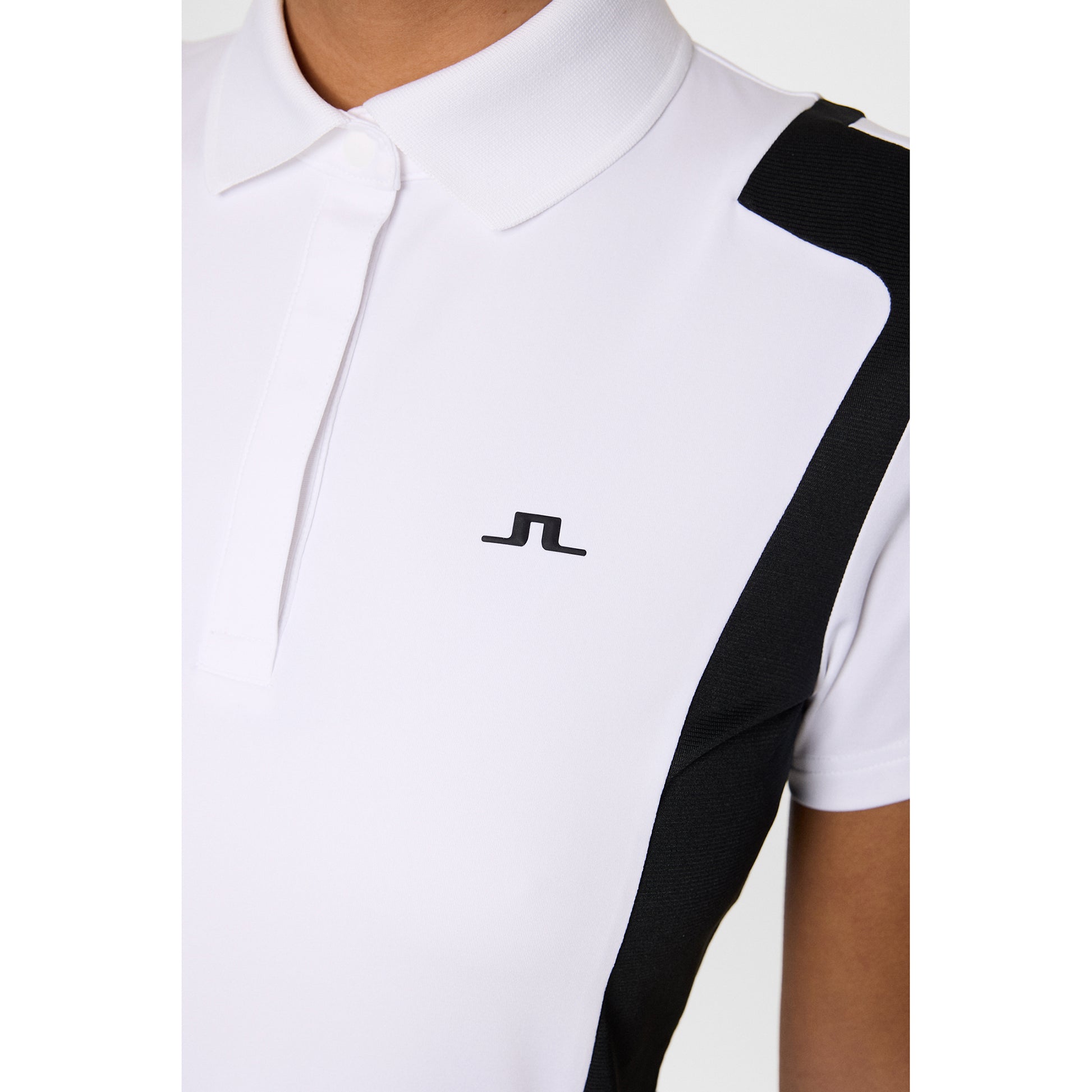 J.Lindeberg Ladies Polo with Shaped Contrast Panels