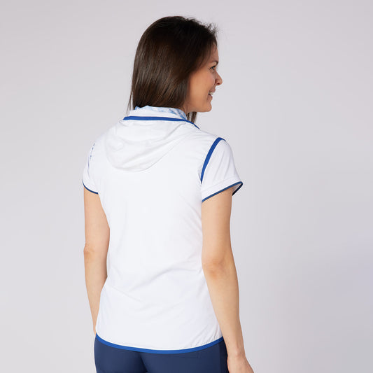 Swing Out Sister Ladies Gilet With Hood & Neat Trim - The Perfect Lightweight Layer For Spring