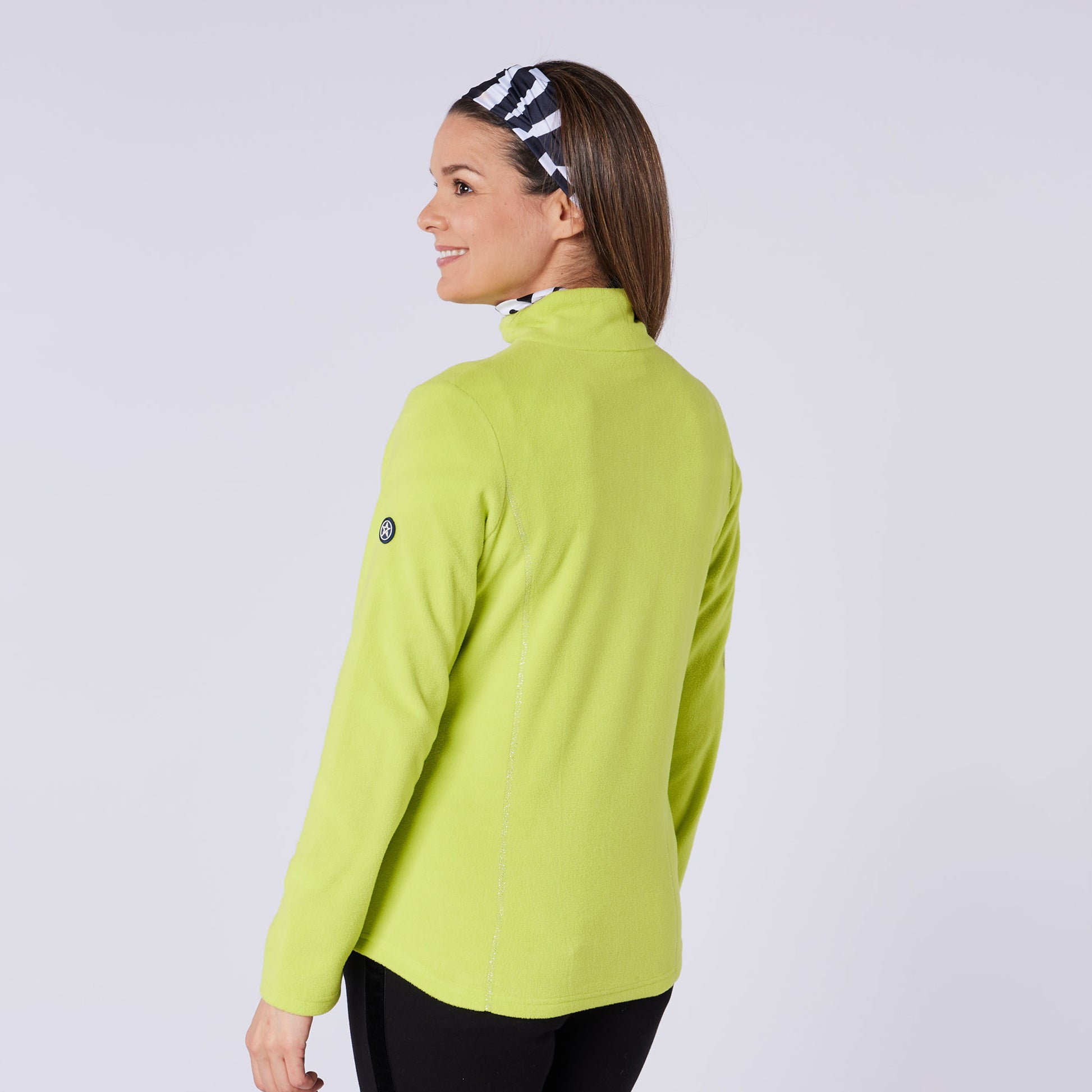 Swing Out Sister Ultra-Soft 1/4 Zip Fleece with Silver Thread Contour Seams