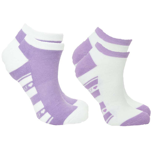 Pure Ladies 2 Pair Pack Socks in Lilac