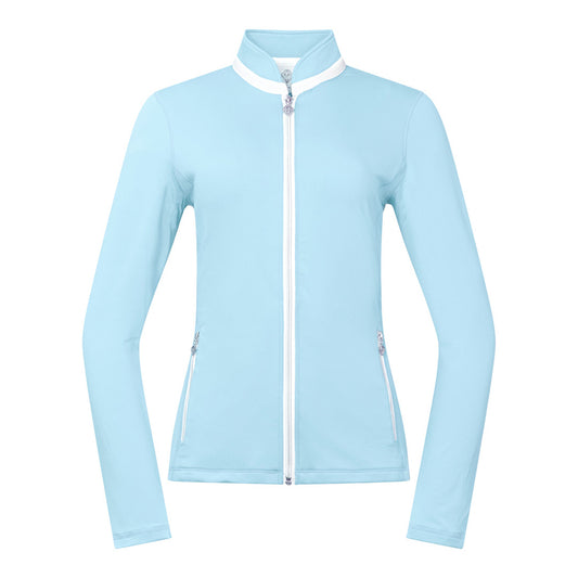 Pure Golf Ladies Mid-Layer Stretch Jacket in Pale Blue