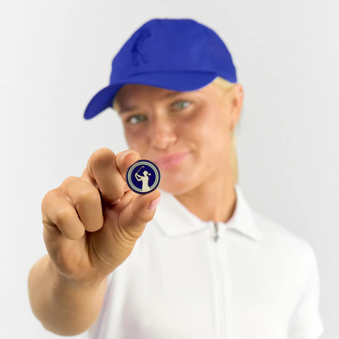 Surprizeshop Ladies Vented Golf Cap with Magnetic Ball Marker